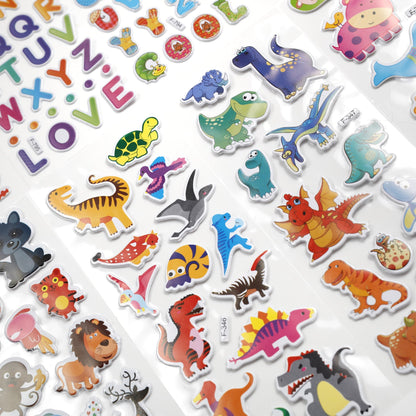 Image of Bulk Puffy Sticker Unisex Close-up Display 