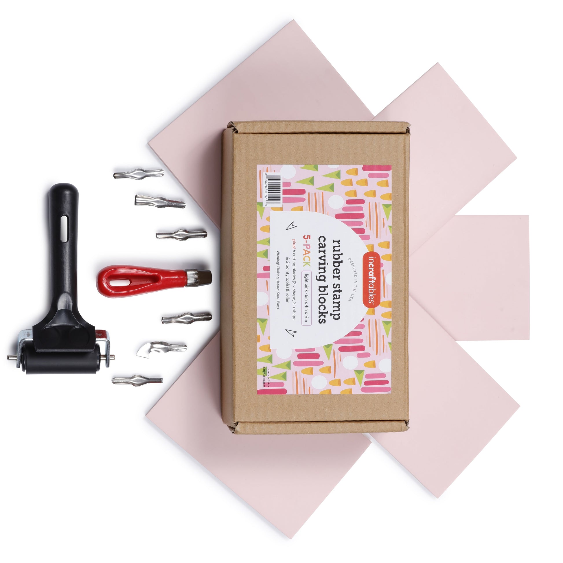 Image of Bulk Rubber Stamp Making Set Overview