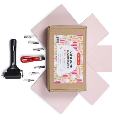 Image of Bulk Rubber Stamp Making Set Overview 