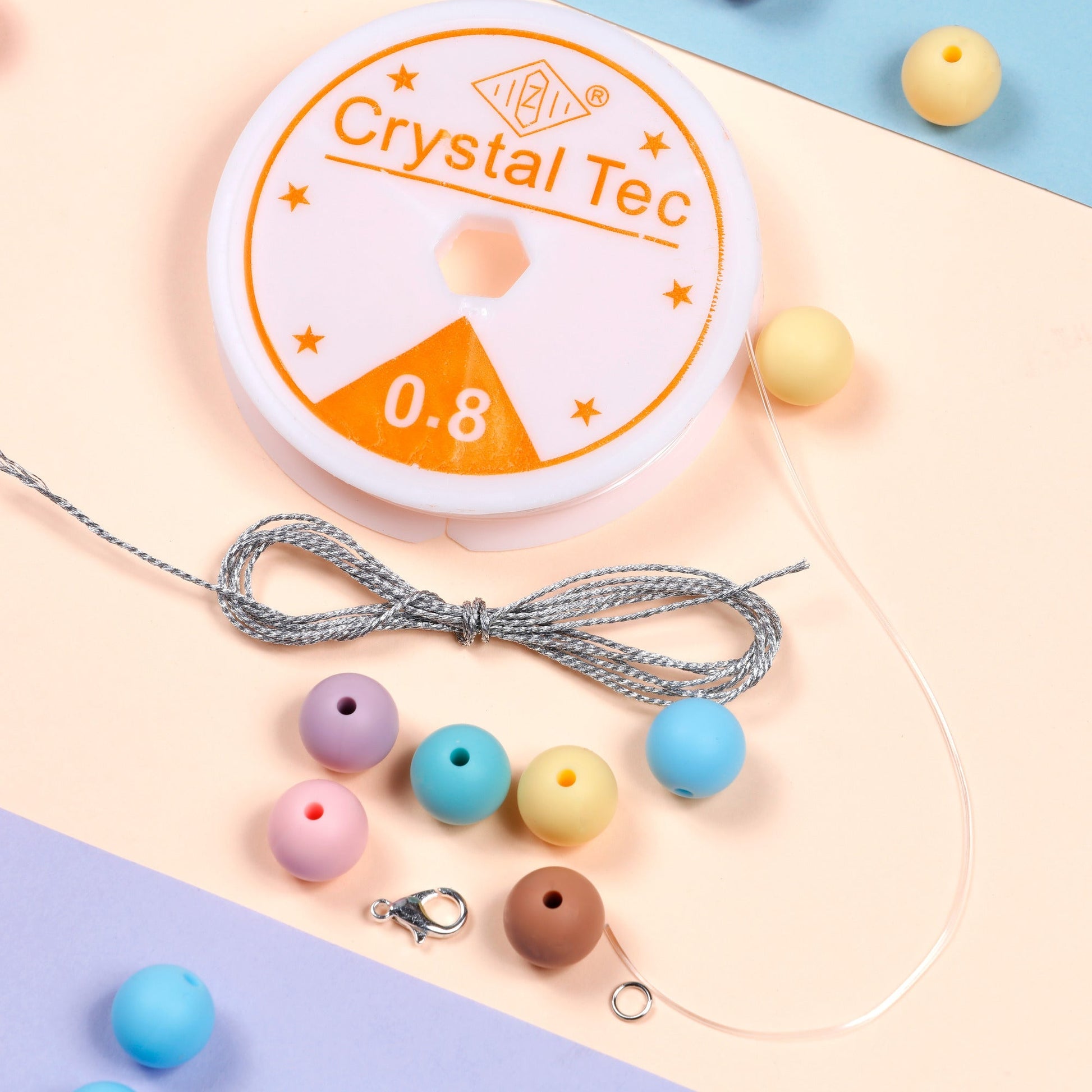 Image of Bulk Silicone Beads Close-up of Beads