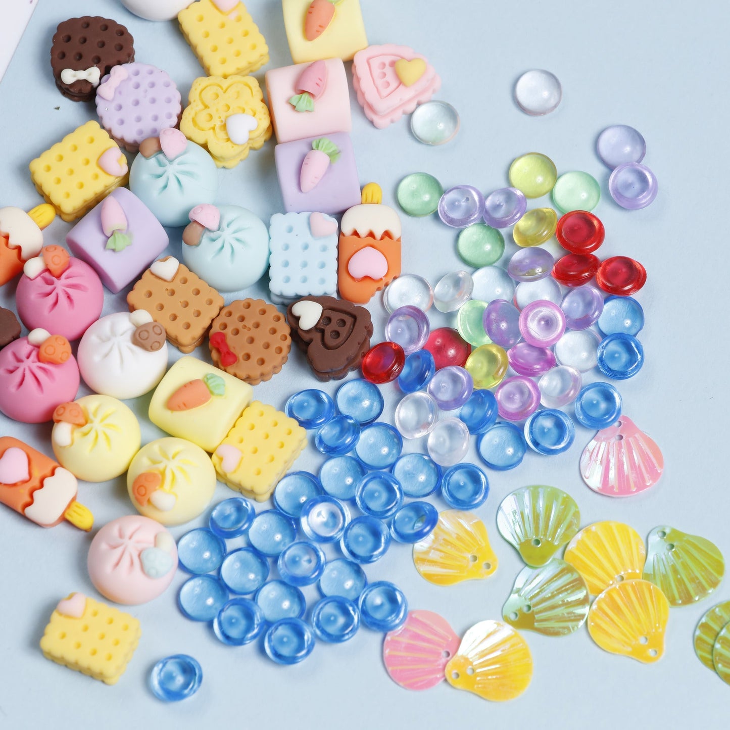 Image of Bulk Slime Making Set Charms and Glitter Display | Caption-Bulk Slime Making Set Charms and Glitter Display