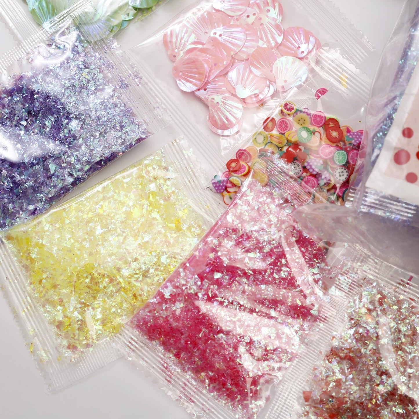 Image of Bulk Slime Making Set Colorful Beads Display | Caption-Bulk Slime Making Set Colorful Beads Display