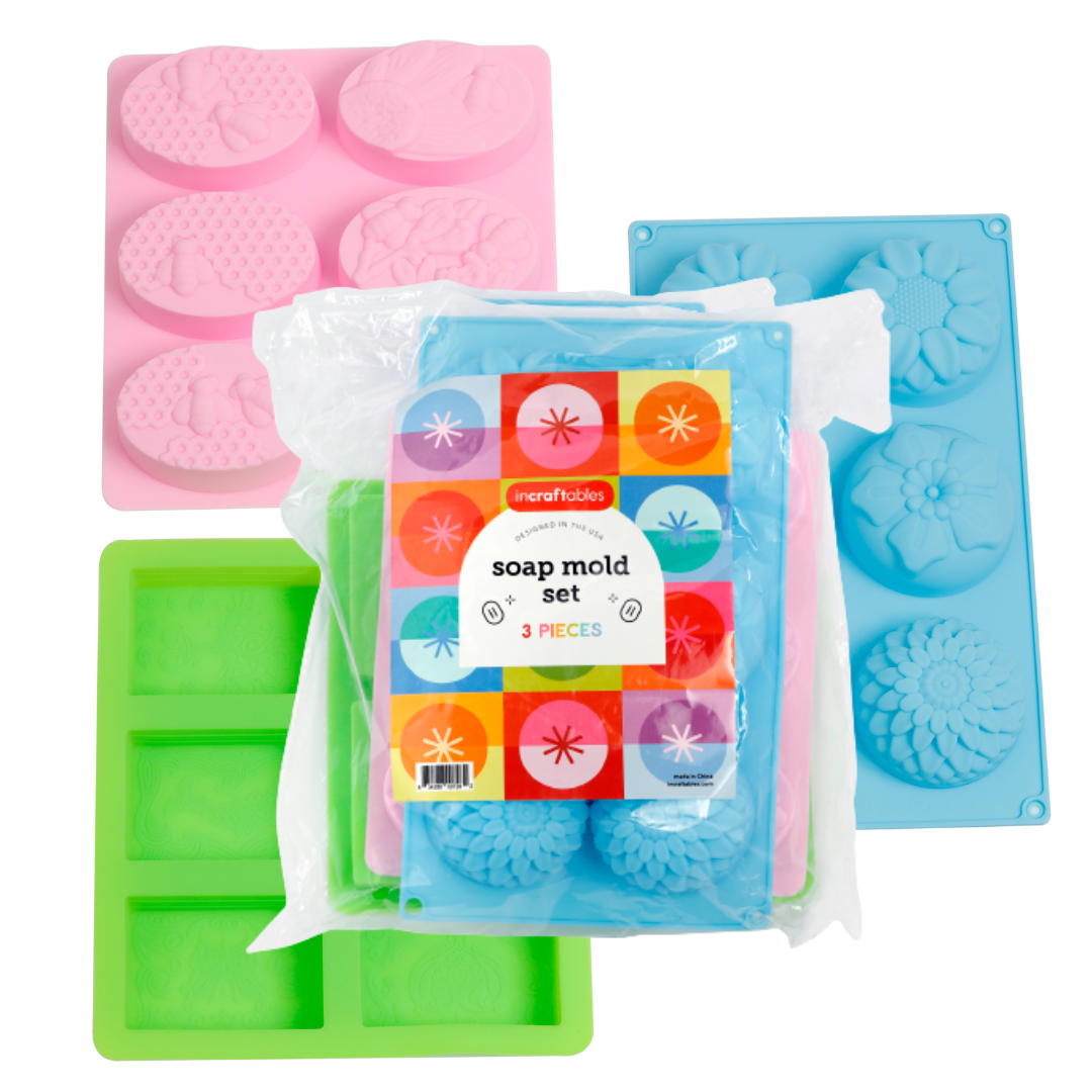 Image of Bulk Soap Molds Set Overview | Caption-Bulk Soap Molds Set Overview