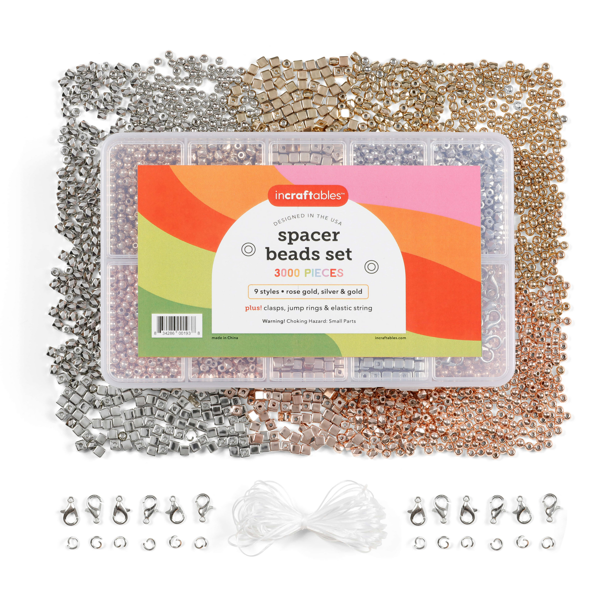 Image of Bulk Spacer Beads 3000 Set Overview