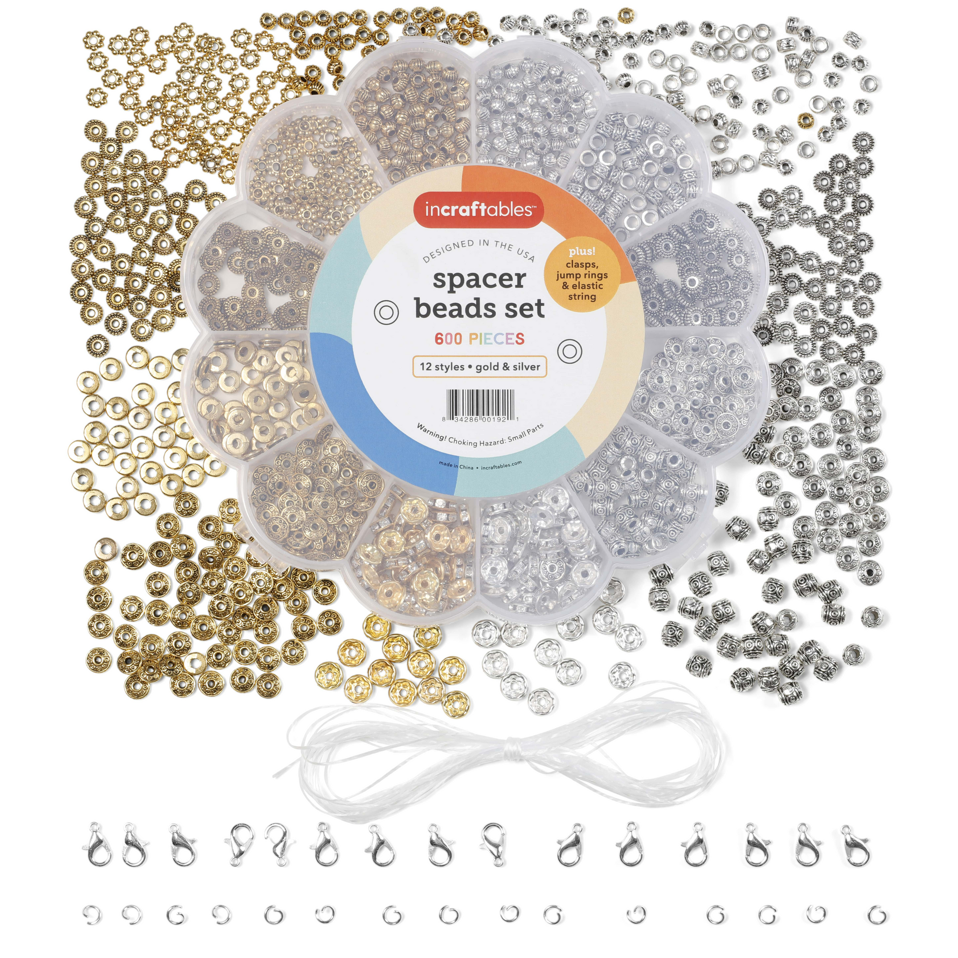 Image of Bulk Spacer Beads 600 Set Overview | Caption-Bulk Spacer Beads 600 Set Overview