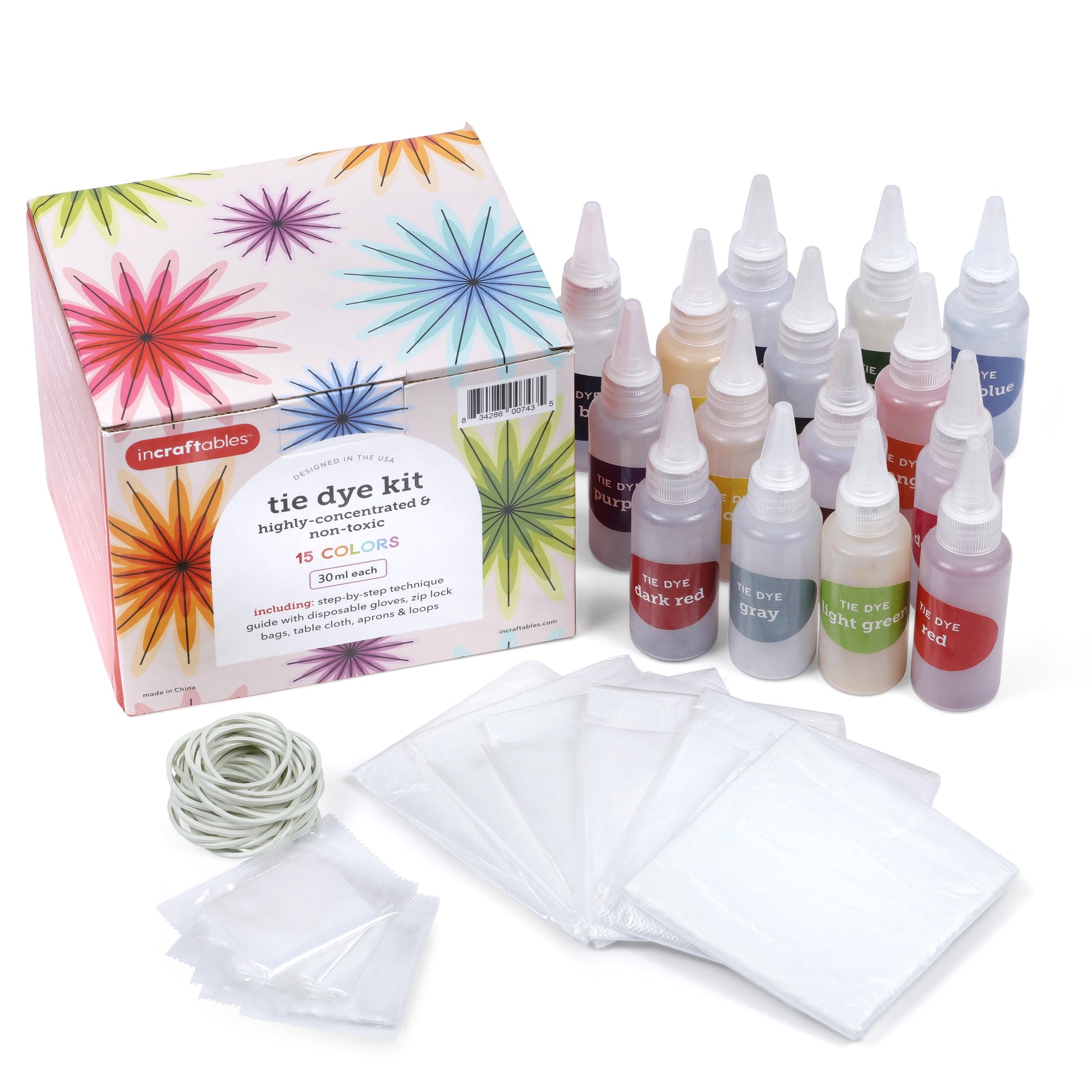 Image of Bulk Tie Dye Set Display | Caption-Bulk Tie Dye Set Display