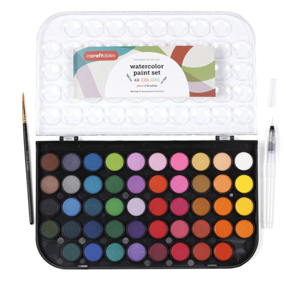 Image of Bulk Watercolor Paint Set Overview 