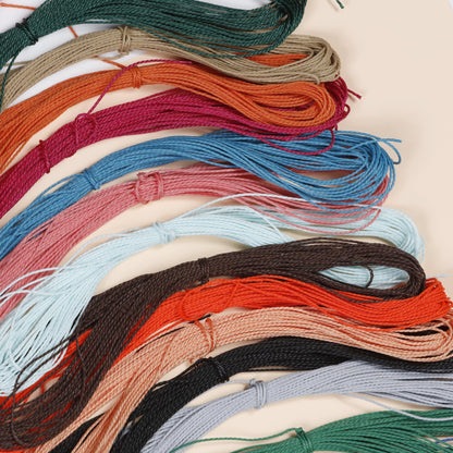 Image of Bulk Waxed Polyester Cord Texture Display 