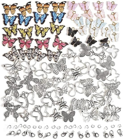 Image of Butterfly Charms in Various Colors and Designs 