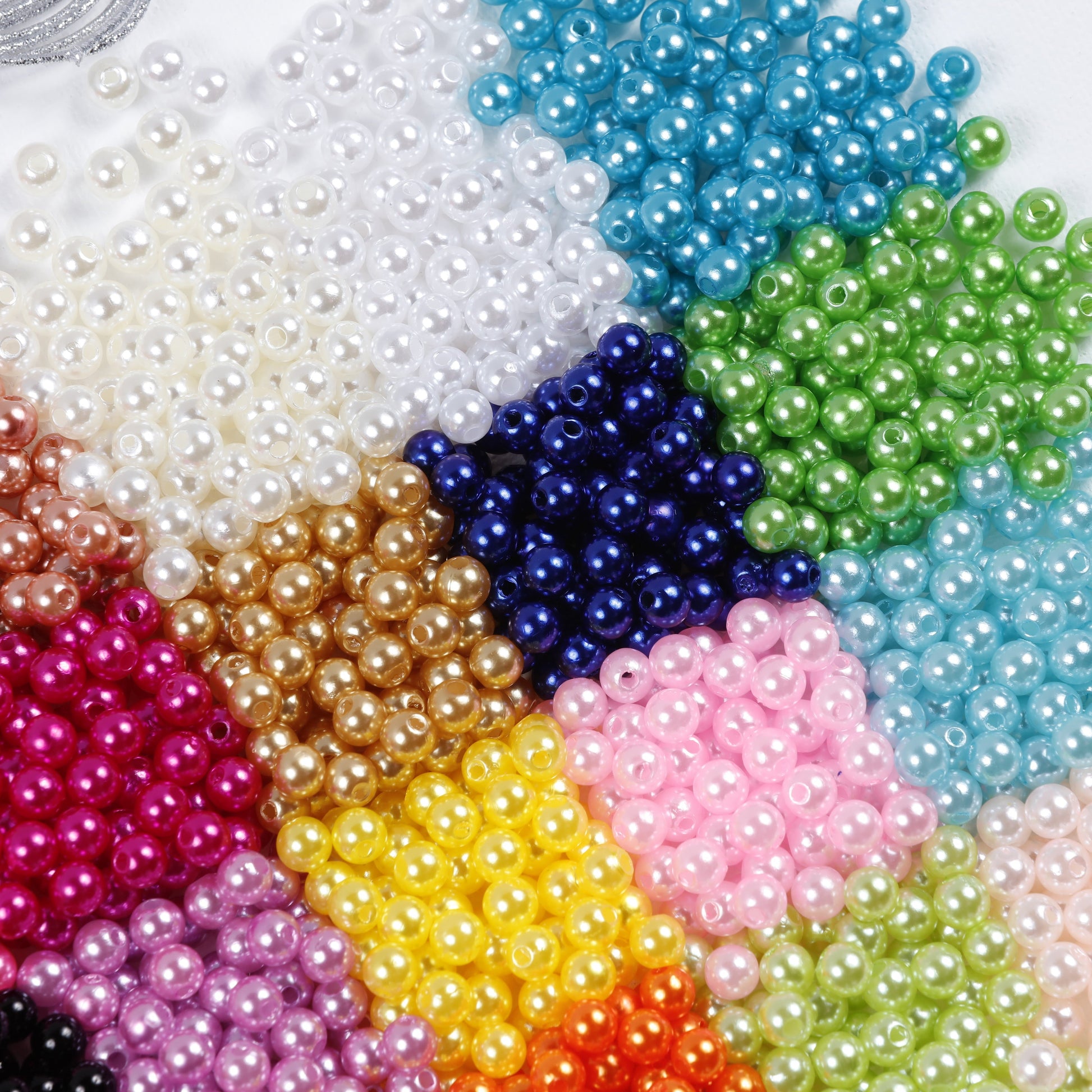Image of Close-up of Bulk Pearl Beads