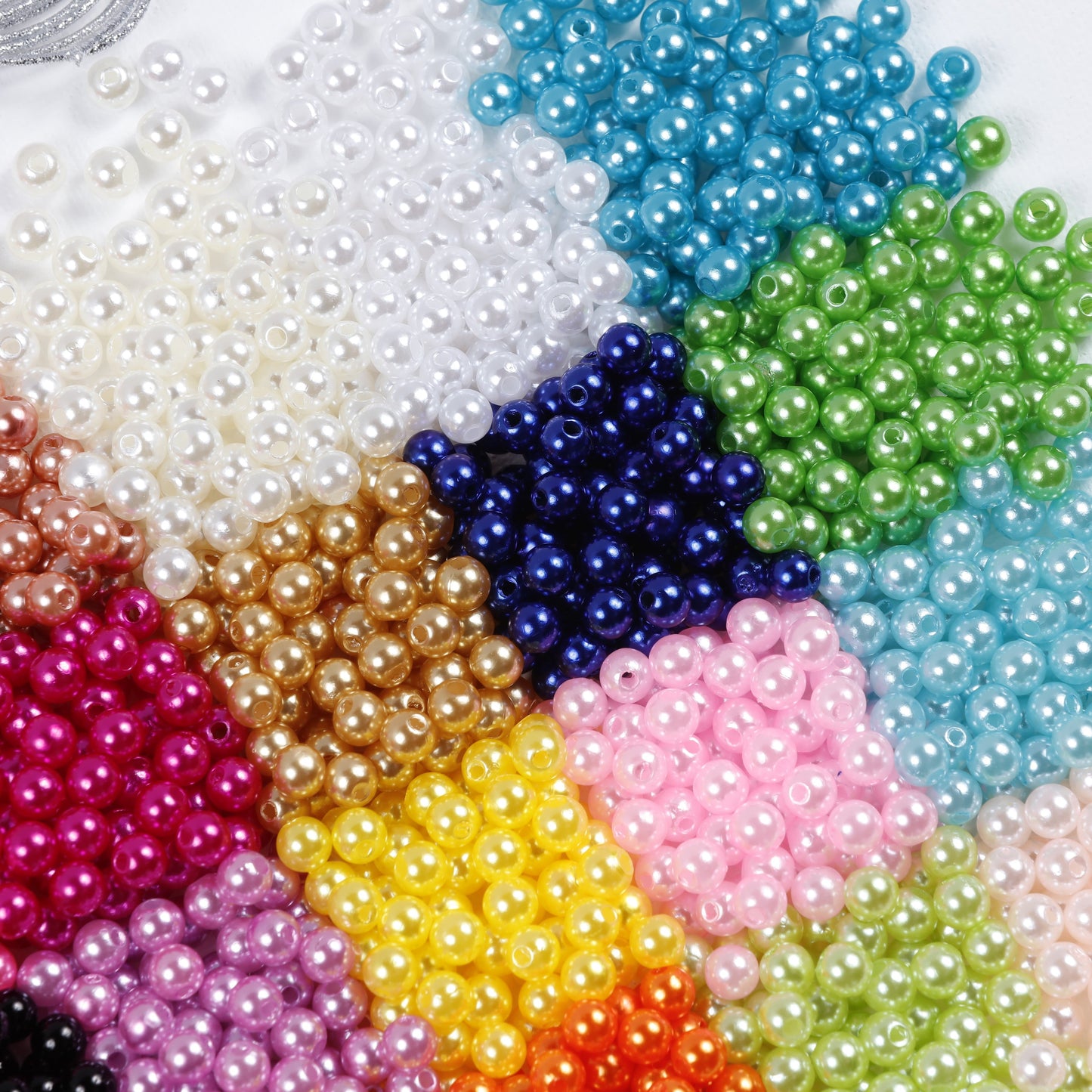 Image of Close-up of Bulk Pearl Beads | Caption-Close-up of Bulk Pearl Beads