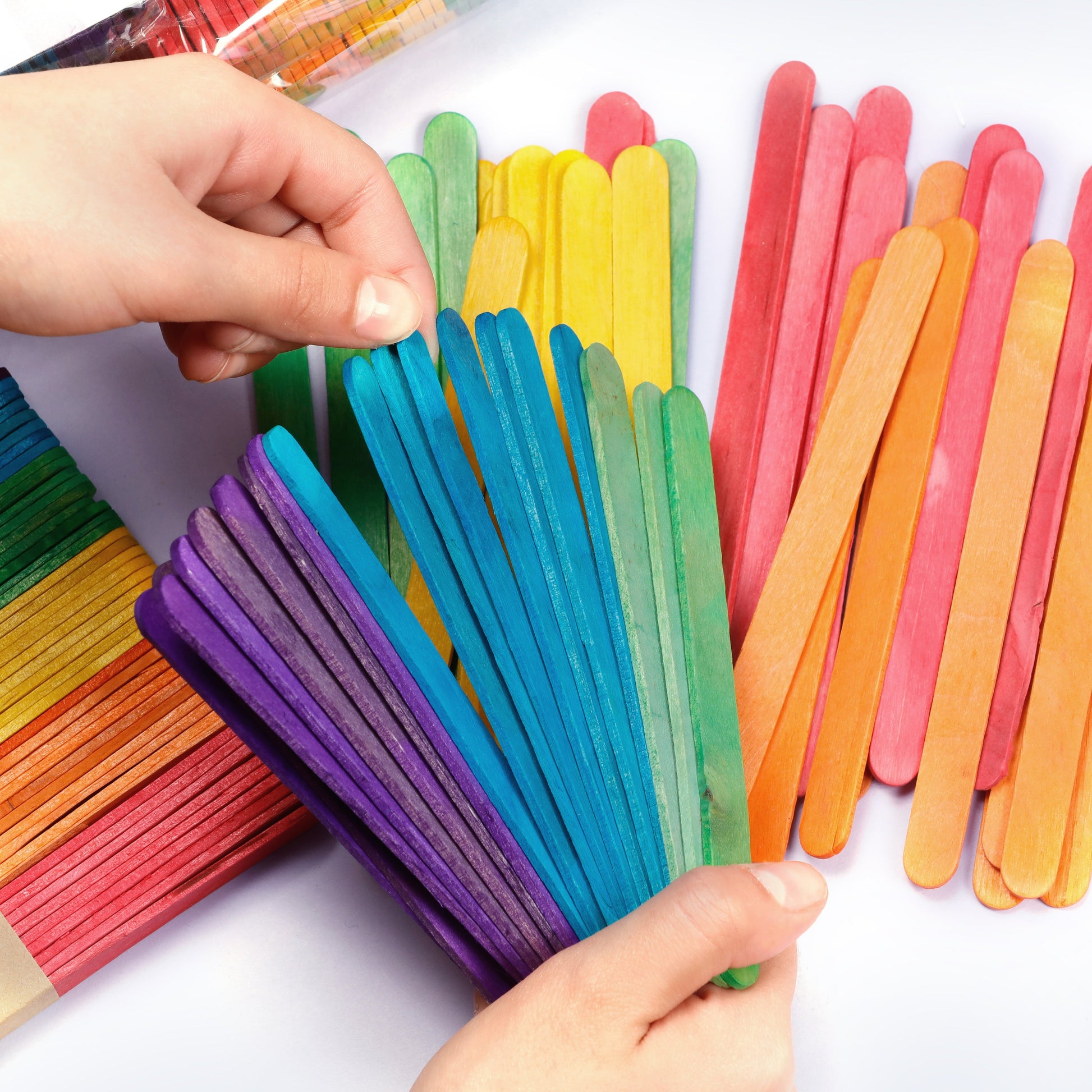 Image of Craft Sticks Ready for Projects Close-up
