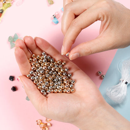 Image of Hands Holding Gemstone Beads from the Set 