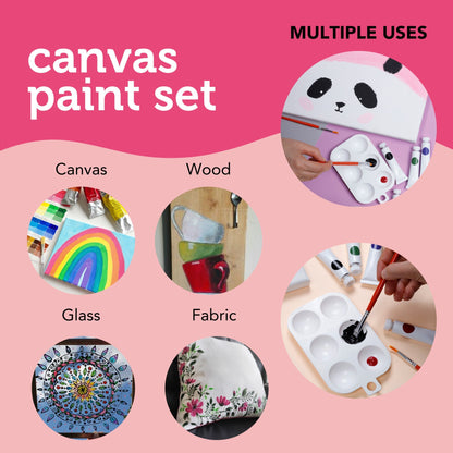 Image of Multiple Uses for Bulk Canvas & Paint Set 