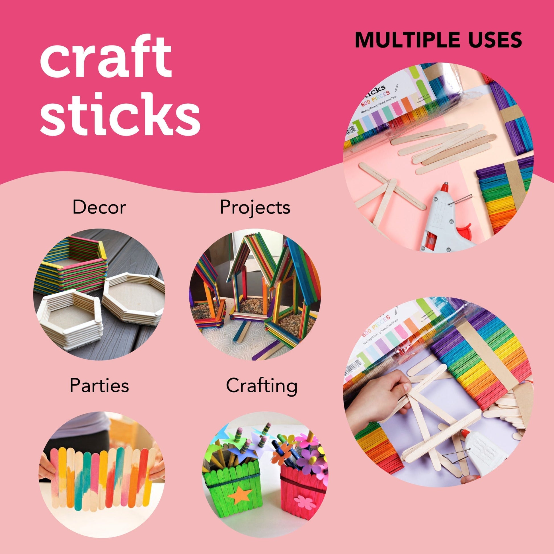 Image of Multiple Uses for Bulk Craft Sticks