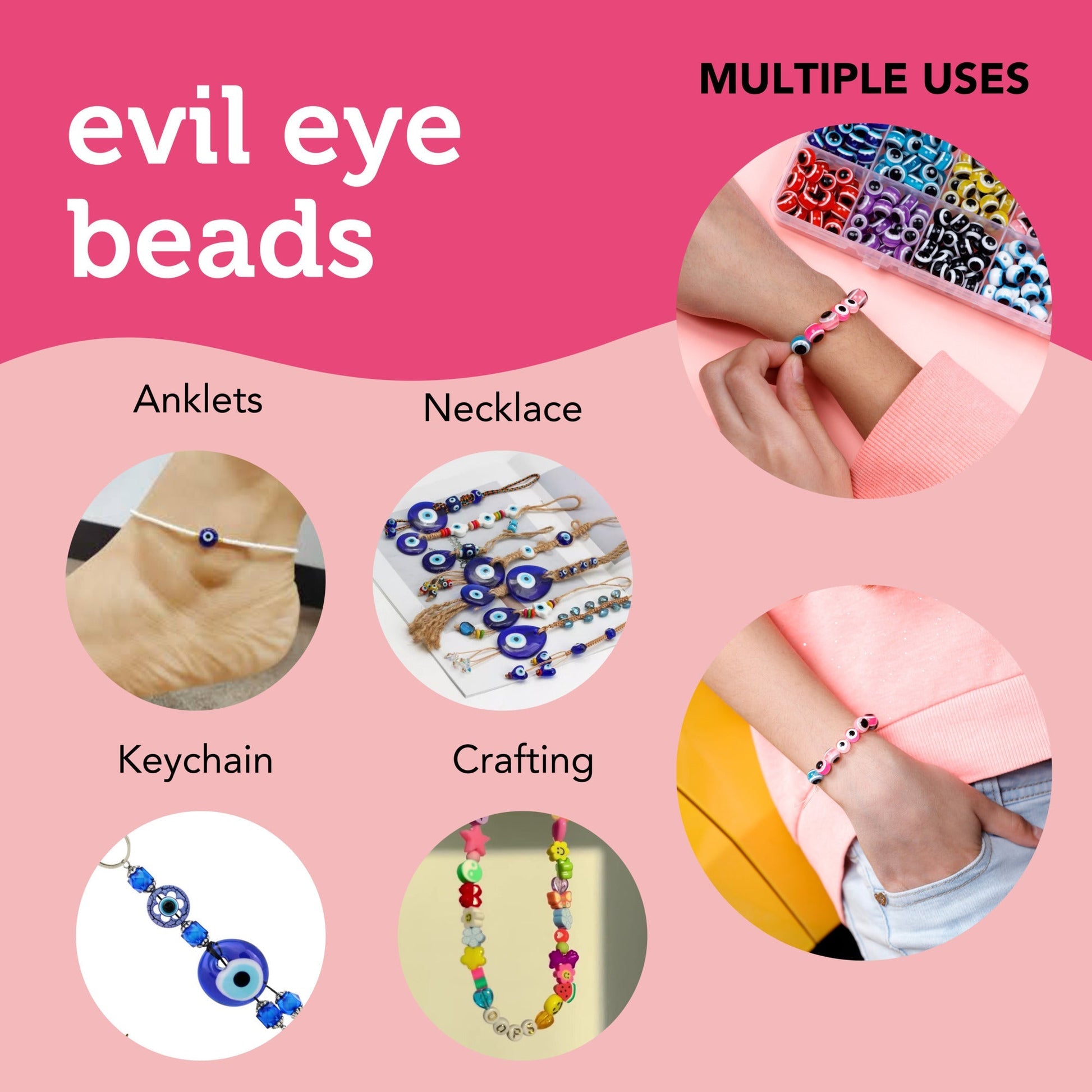 Image of Multiple Uses for Bulk Evil Eye Beads