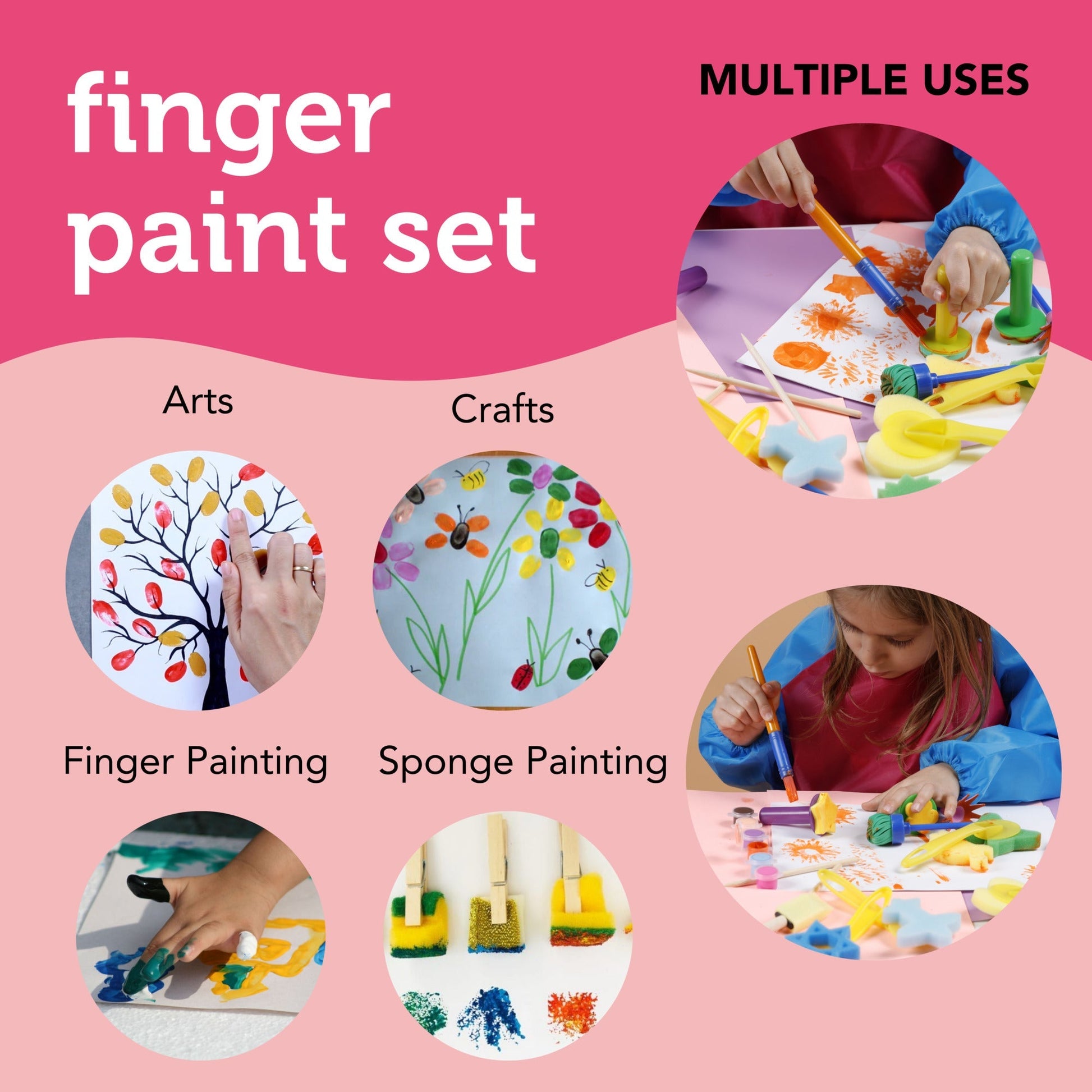 Image of Multiple Uses for Bulk Finger Paint Set