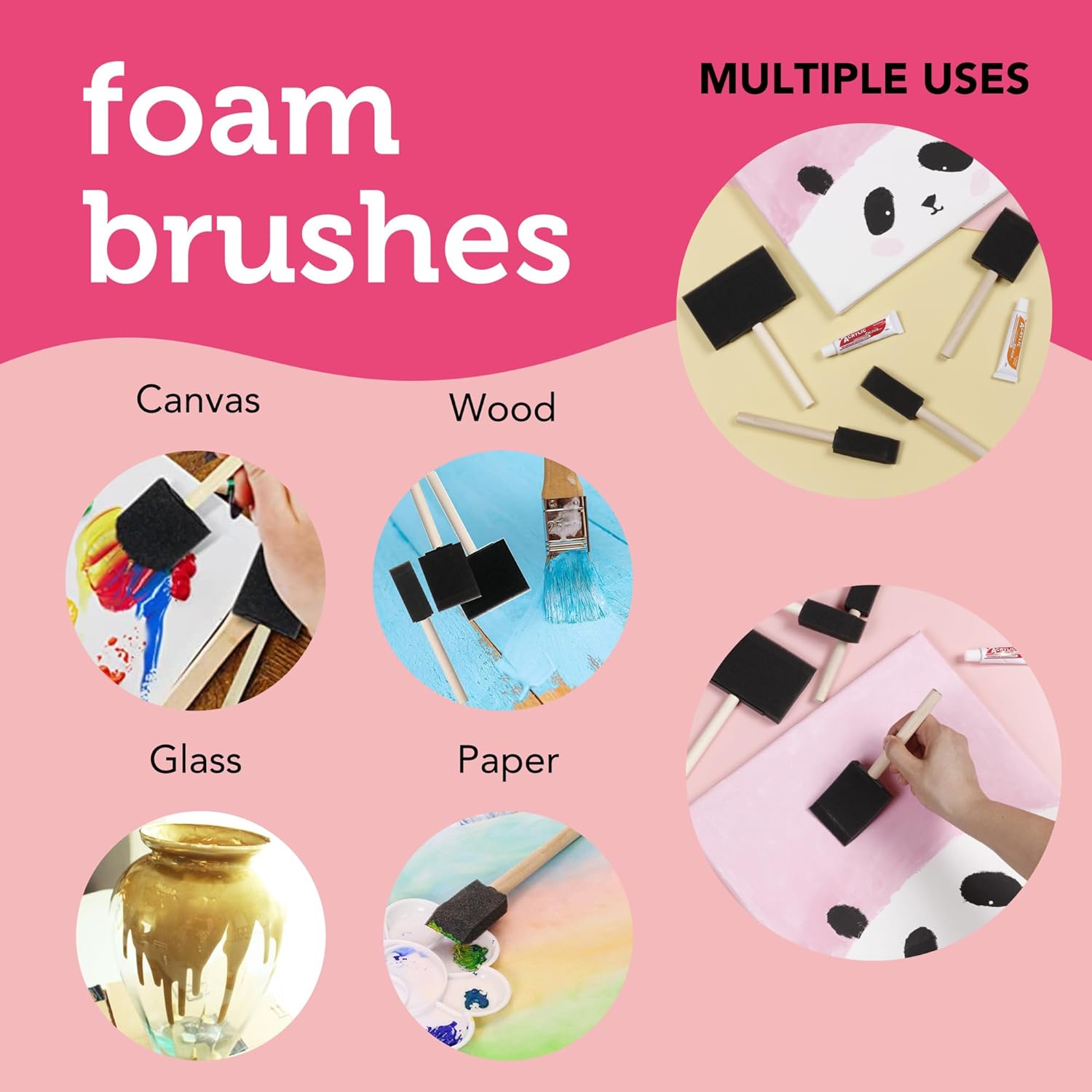 Image of Multiple Uses for Bulk Foam Brush | Caption-Multiple Uses for Bulk Foam Brush