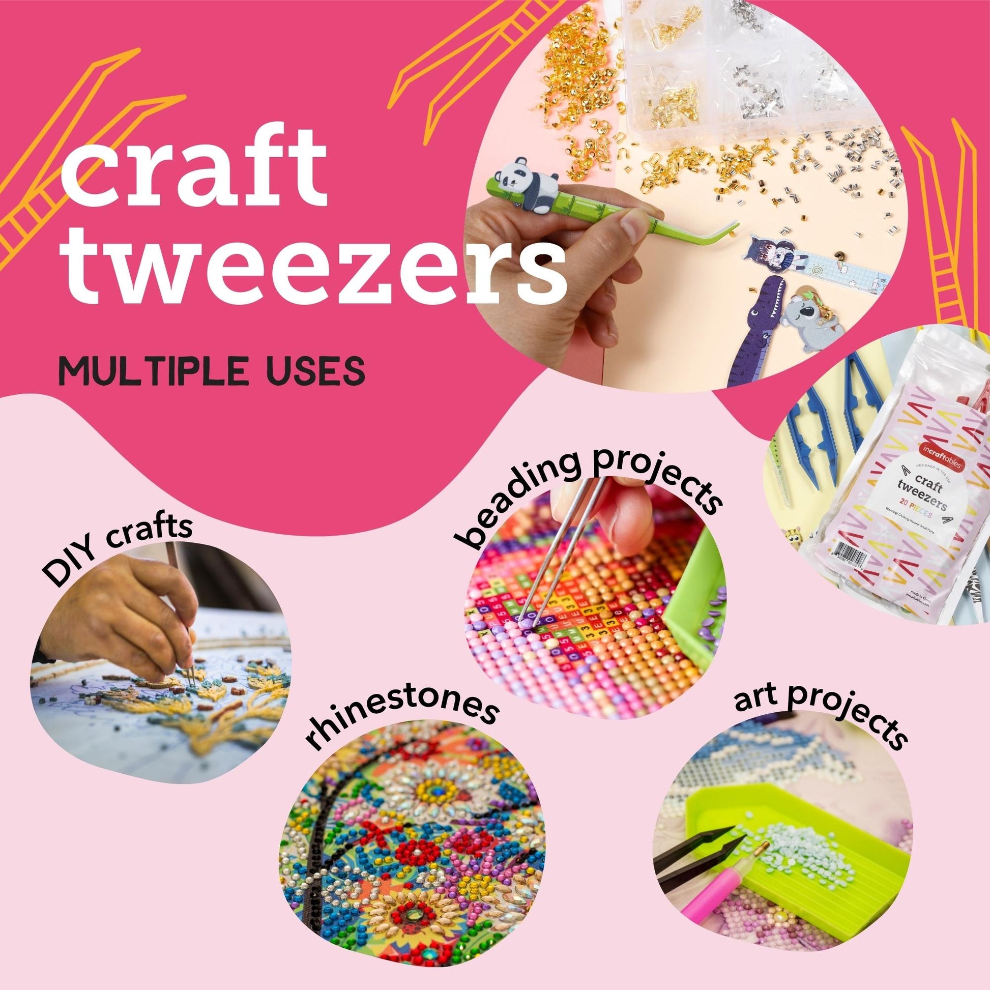 Image of Multiple Uses for Bulk Kids Tweezer | Caption-Multiple Uses for Bulk Kids Tweezer