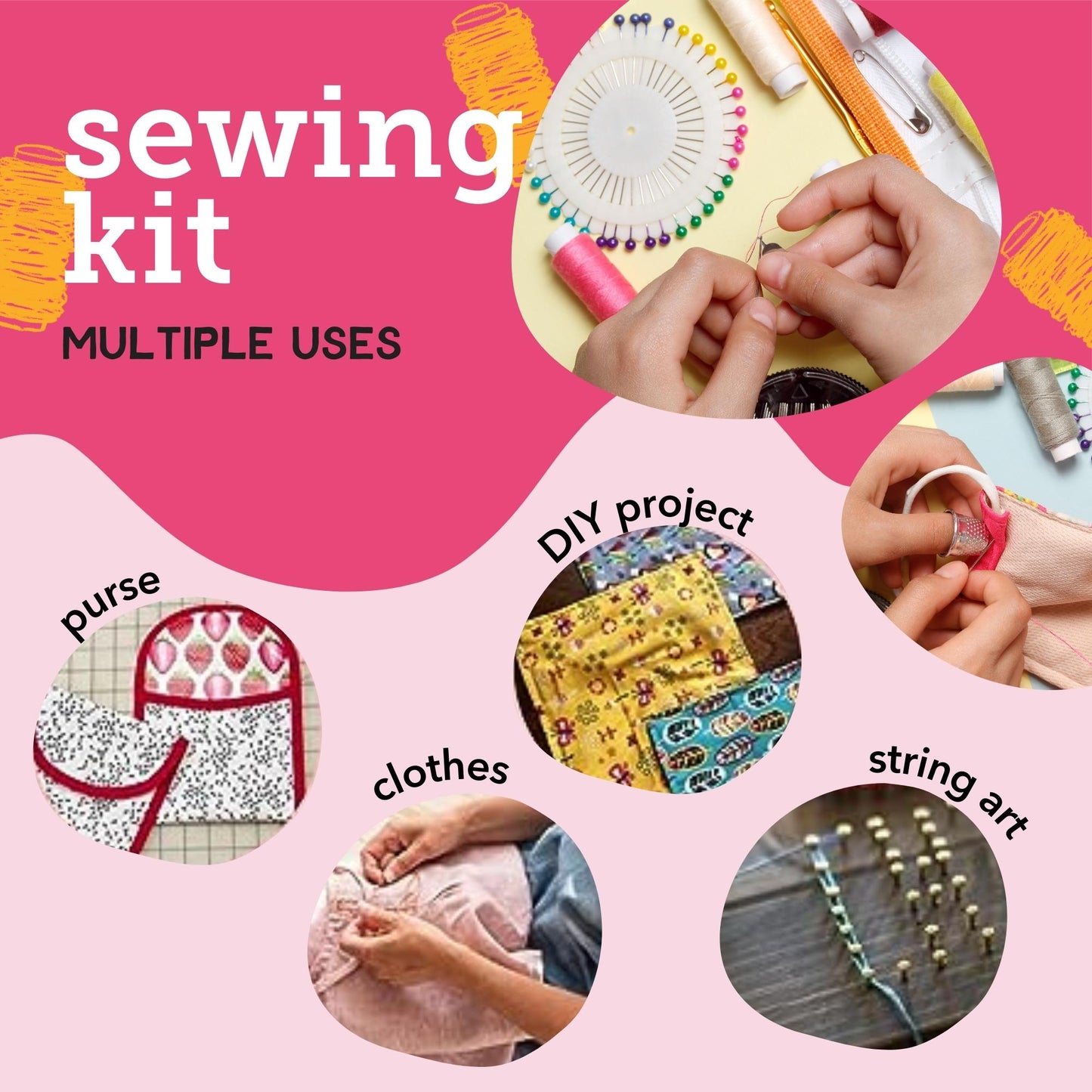 Image of Multiple Uses for Bulk Sewing Kit | Caption-Multiple Uses for Bulk Sewing Kit