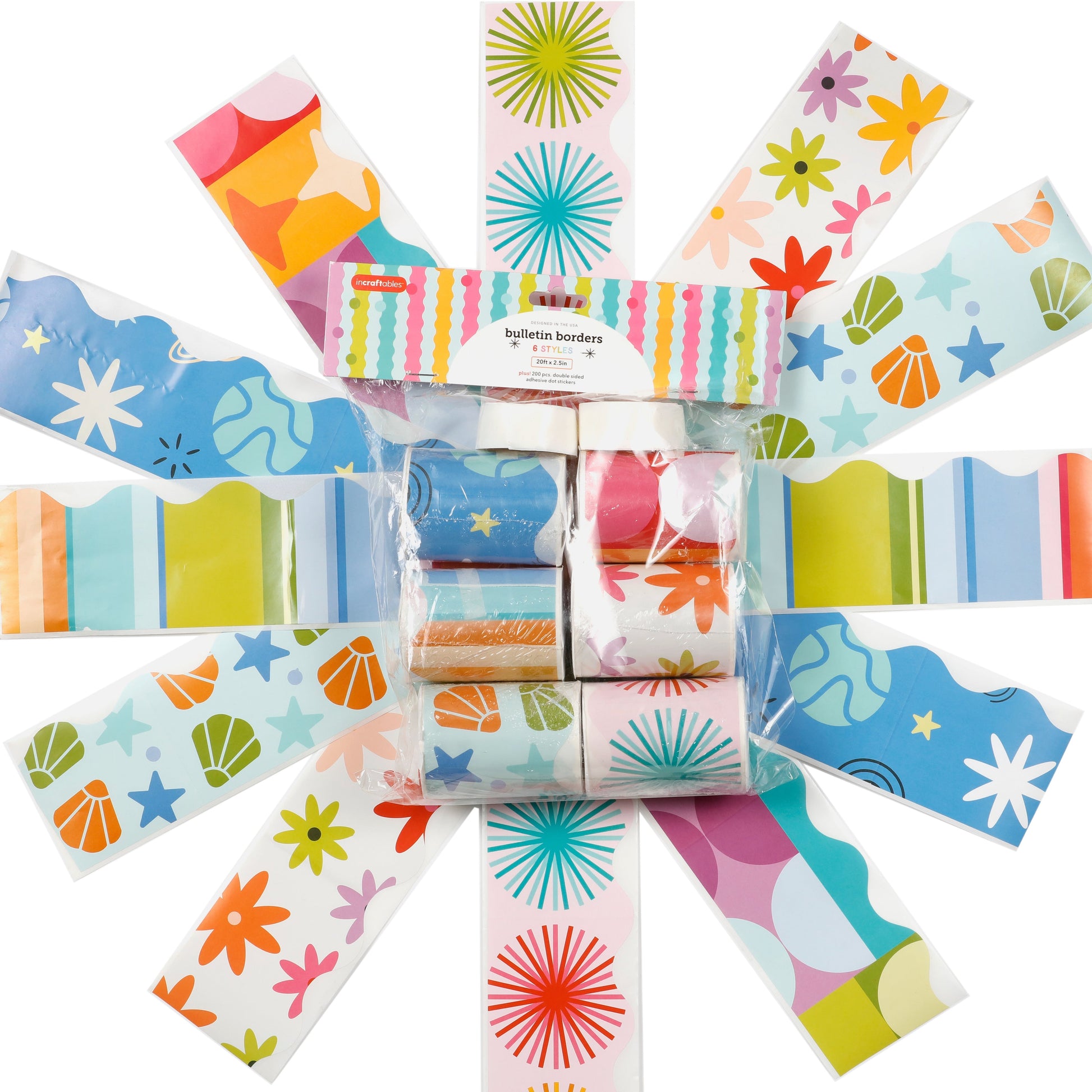 Image of Packaging of Bulk Bulletin Border Stickers Set