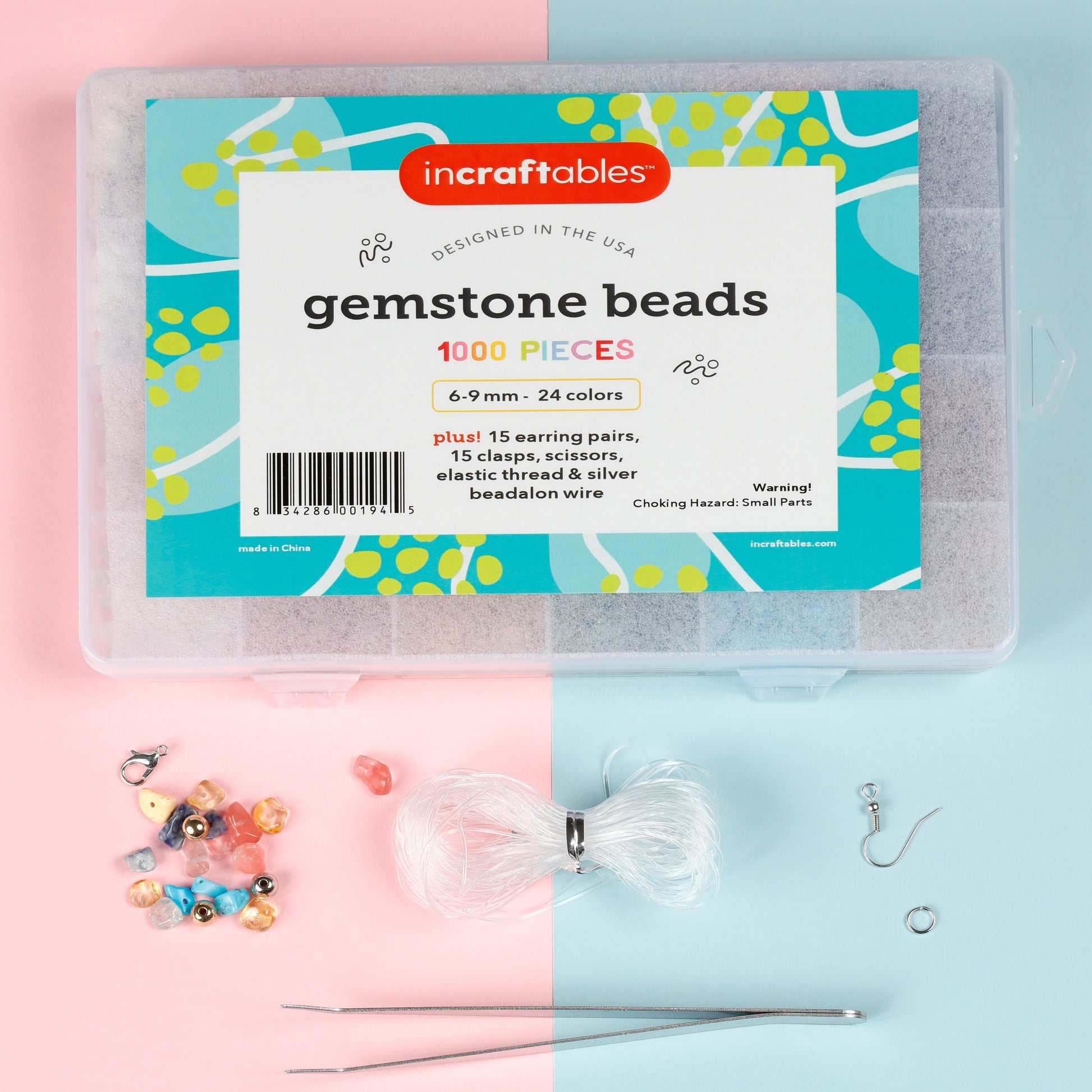 Image of Packaging of Bulk Gemstone Beads Set
