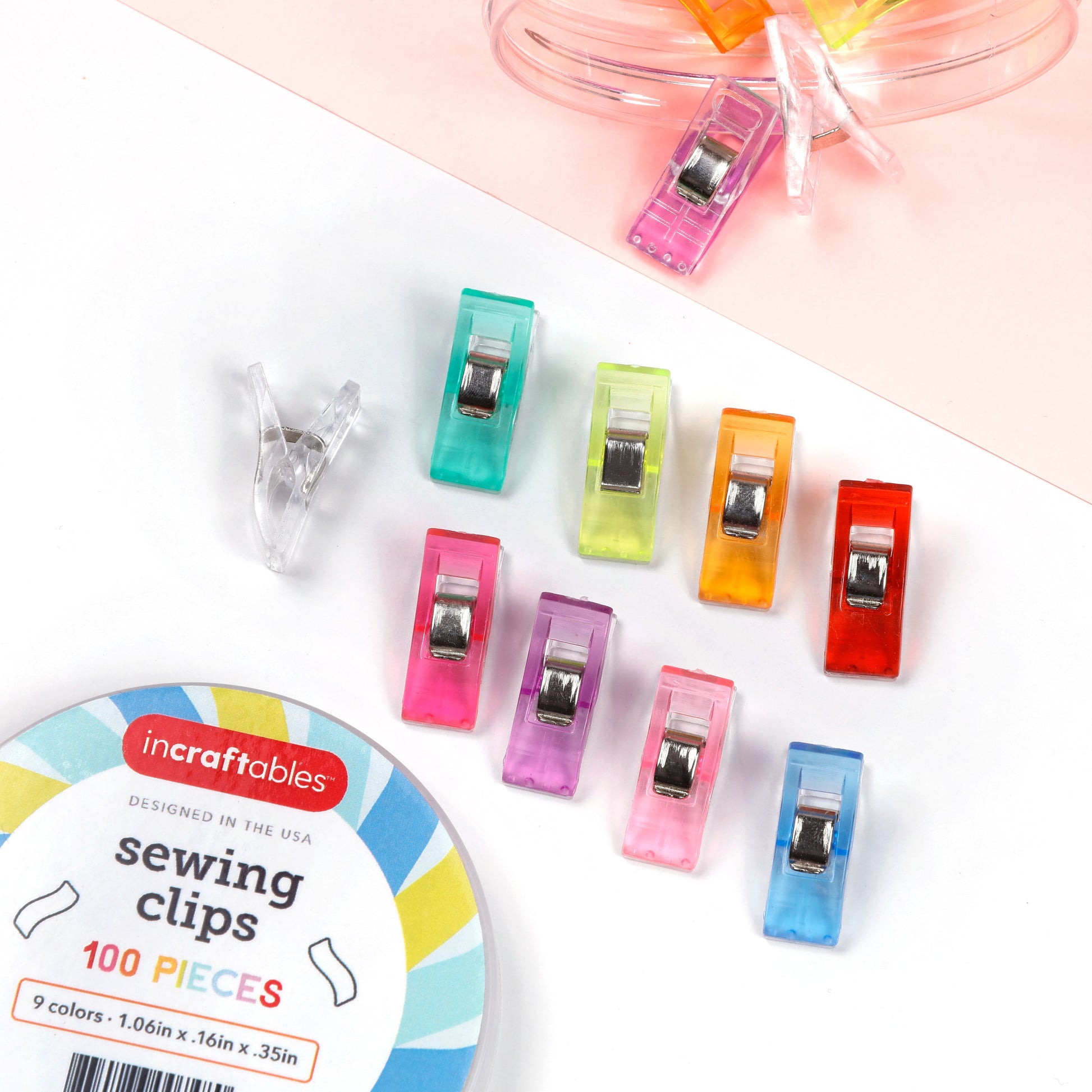 Image of Packaging of Bulk Sewing Clips Set