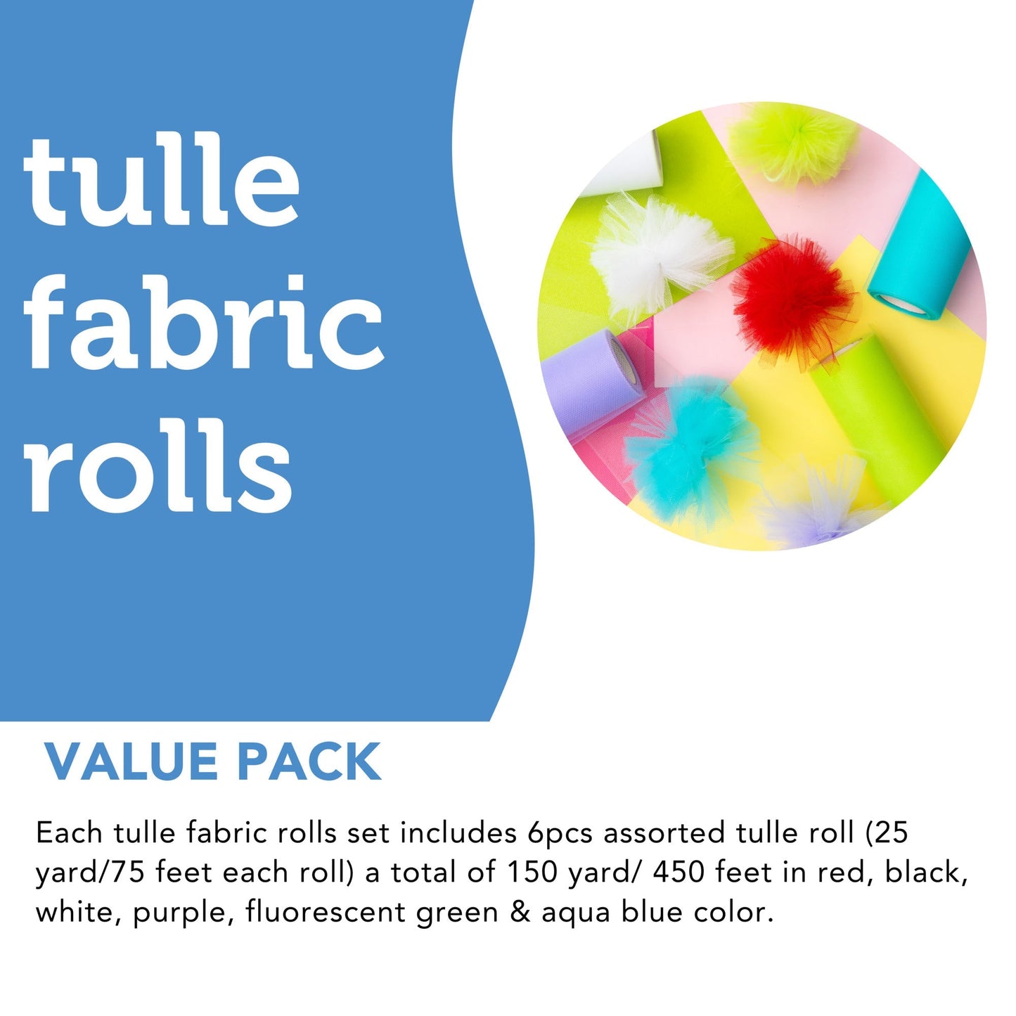 Image of Tulle Fabric Rolls Close-up in Use | Caption-Tulle Fabric Rolls Close-up in Use