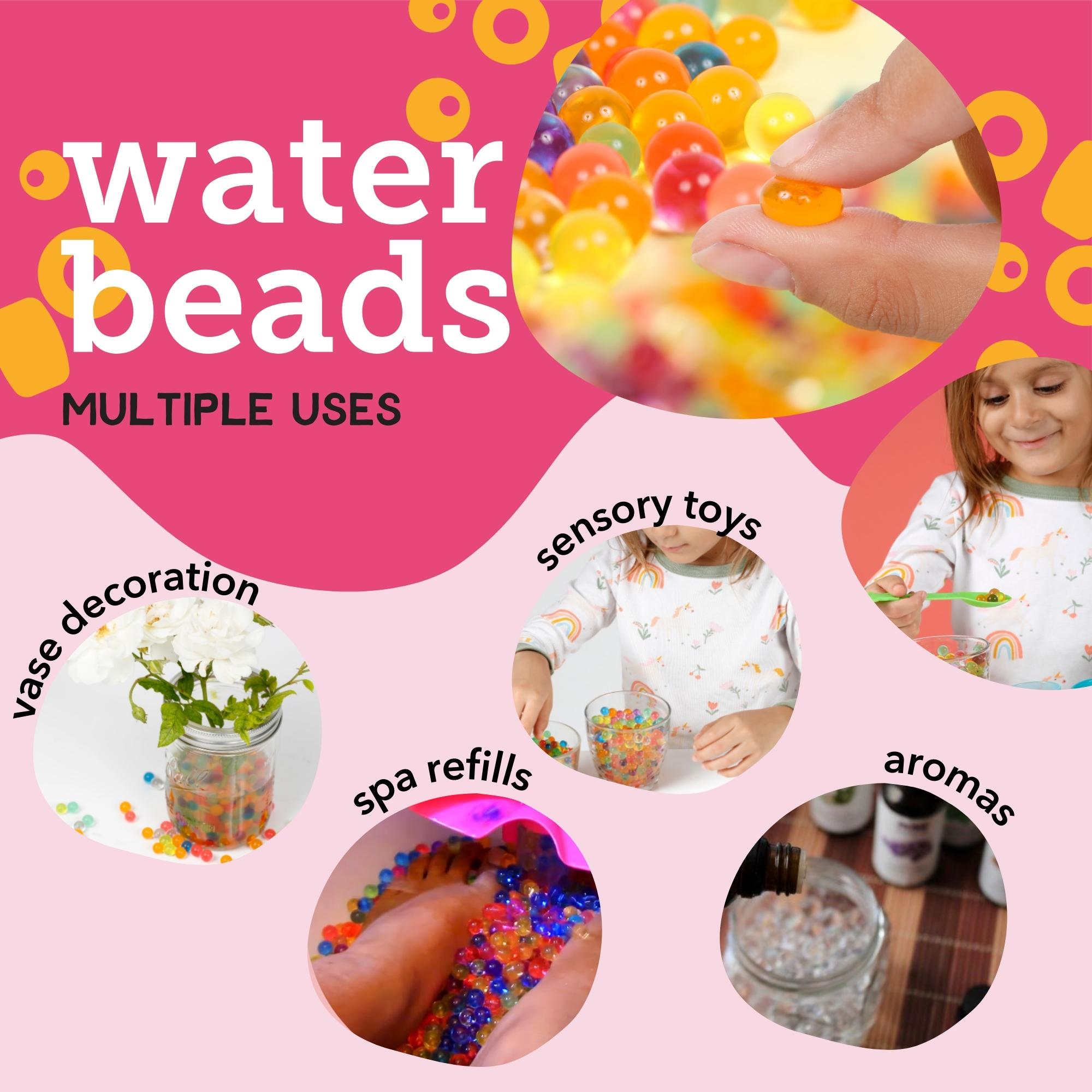 Incraftables Water Beads for Kids Non Toxic 50,000 PCS. Biodegradable Multicolor Kids Waterbeads