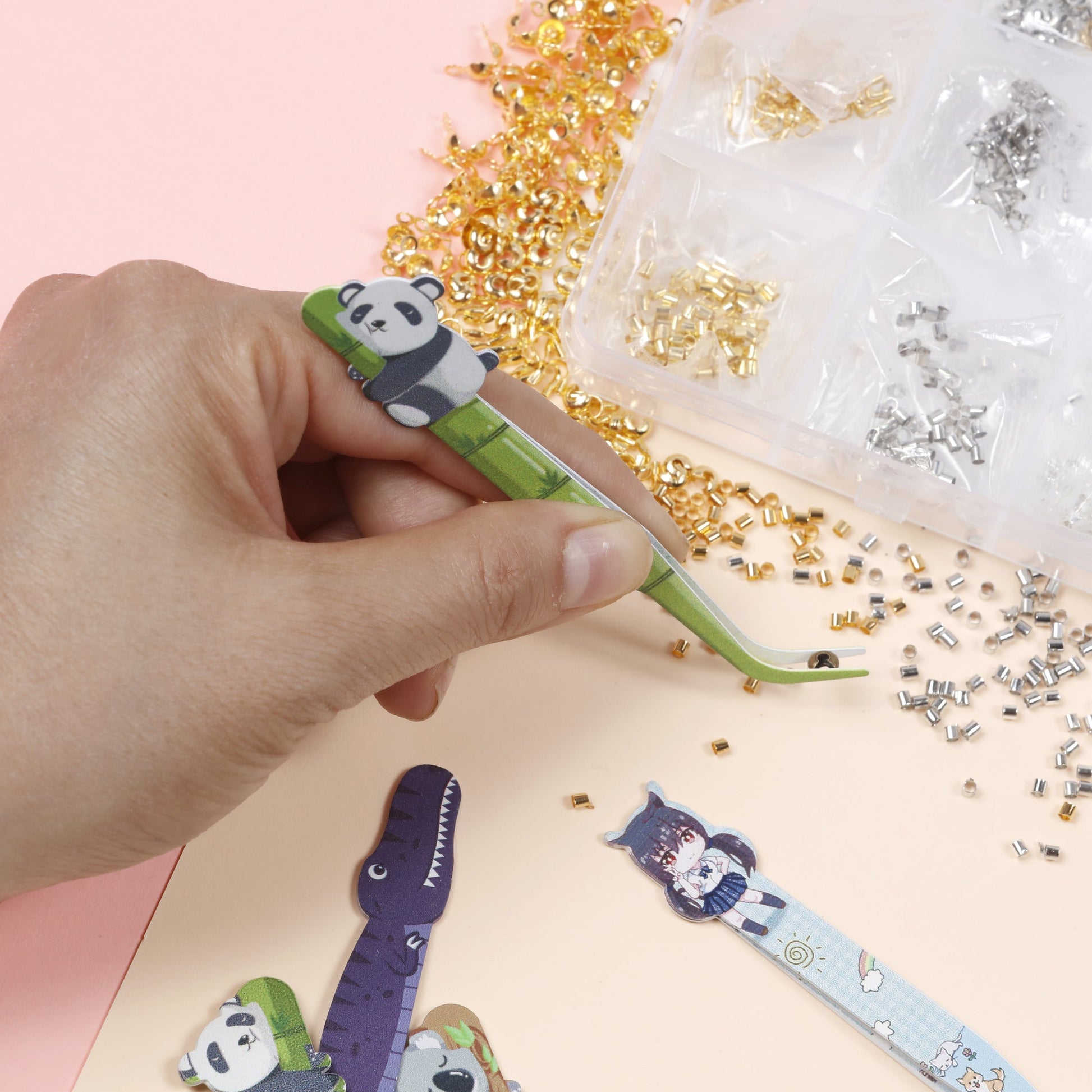 Image of Using Crimp Beads for Jewelry Making Close-up