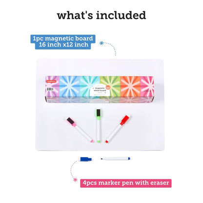 Image of What's Included in the Bulk Erasable Whiteboard Magnet Set 