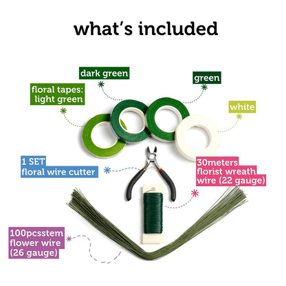 Image of What's Included in the Bulk Floral Tape Set 
