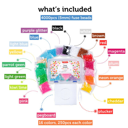 Image of What's Included in the Bulk Fuse Beads Set 