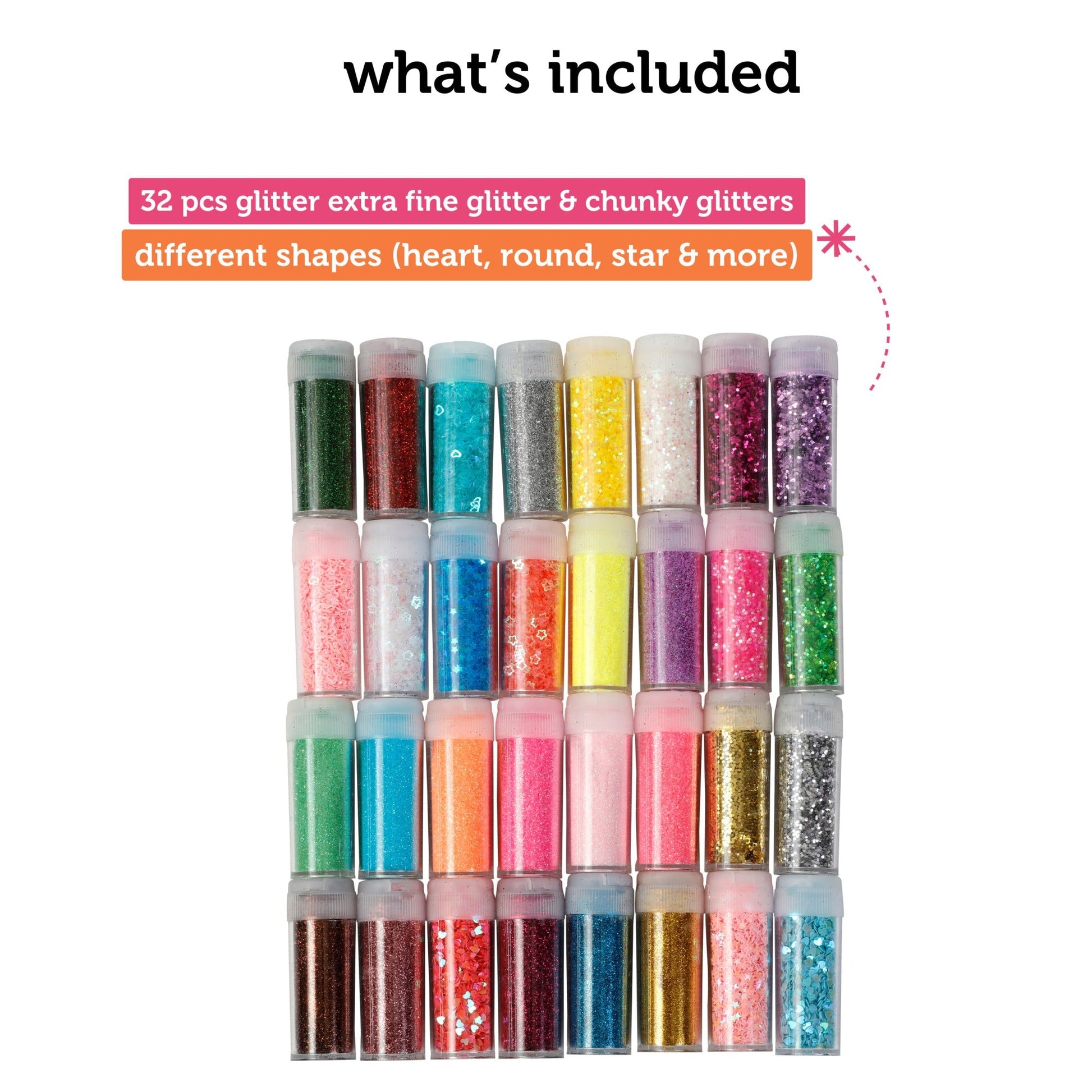 Image of What's Included in the Bulk Glitter Set