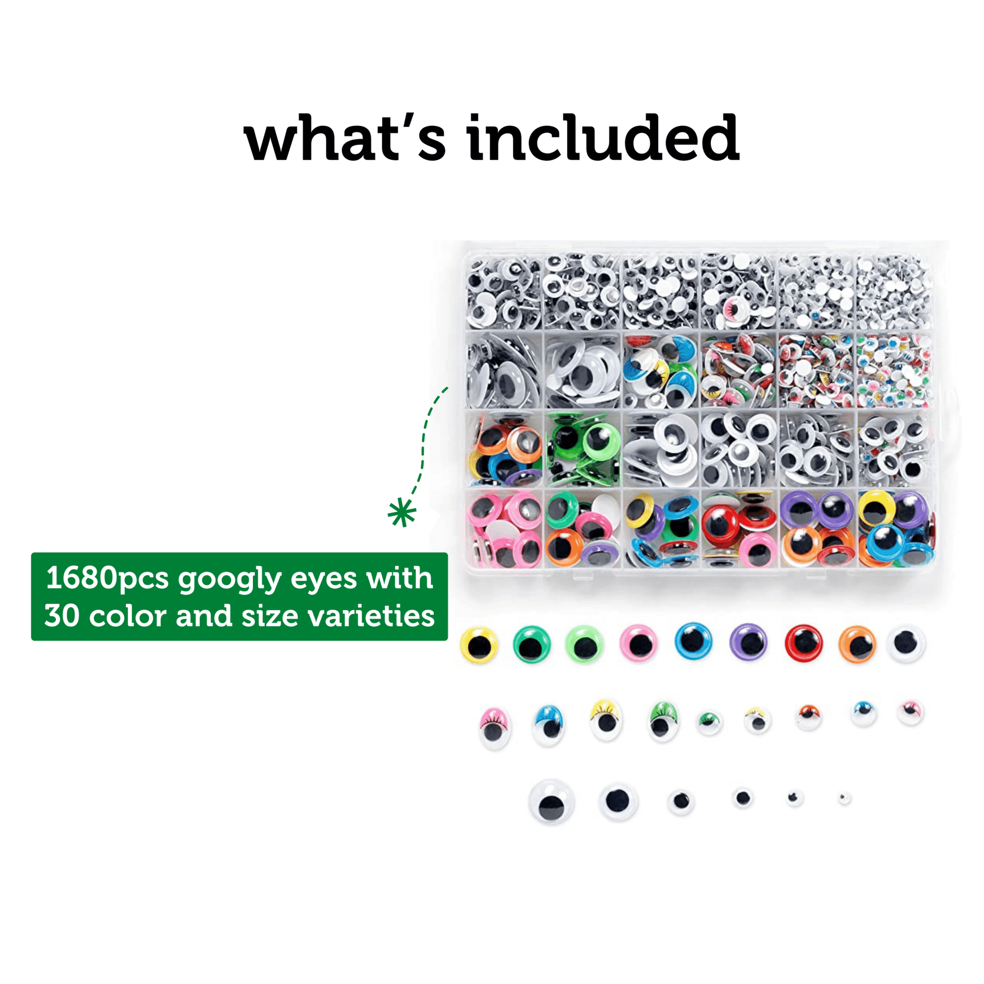 Image of What's Included in the Bulk Googly Eyes Set