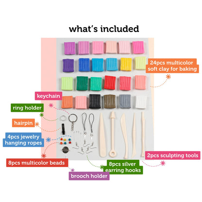 Image of What's Included in the Bulk Polymer Clay Set 