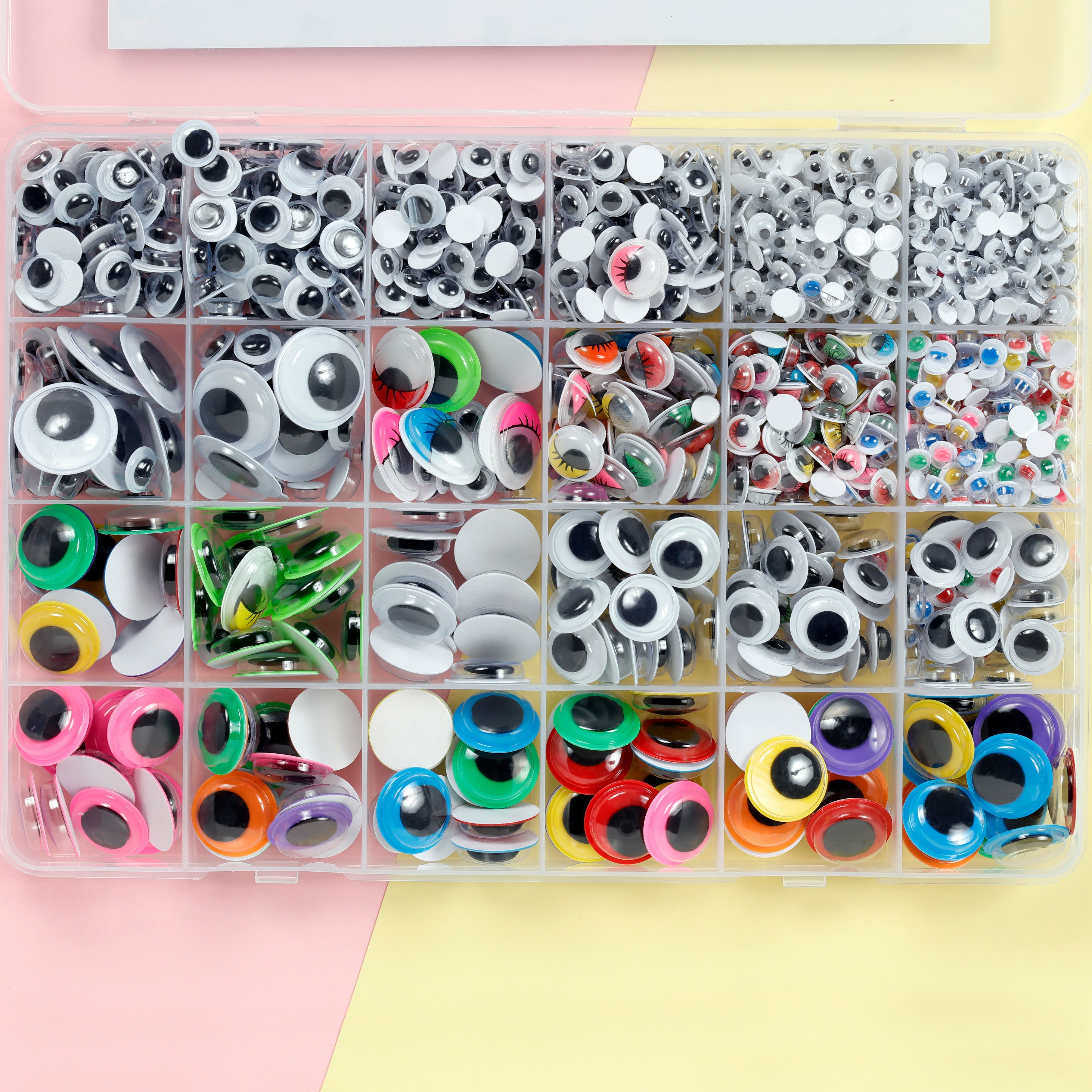 42-120pcs Colorful Self-adhesive Wobbly Googly Eyes for DIY Scrapbooking  Crafts Supplies Dolls Accessories Eyes Handmade Toys
